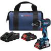 imageBOSCH GSB18V800CN 12 In Brushless ConnectedReady Hammer DrillDriver Bare Toolw 2 18V 4 Ah Batteries