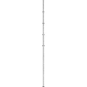 imageBOSCH GR16 Aluminum Telescoping Rod16 ft Feet  Inches  Eighths White