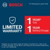 imageBOSCH GLL33042CGL 12V Max 360 Bluetooth Connected GreenBeam ThreePlane Laser Kit  Includes 12V Battery Charger Mount Clip Target Plate Case