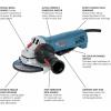imageBosch GWS1045DE 412 In Ergonomic Angle Grinder with No LockOn Paddle Switch