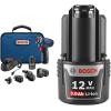 imageBOSCH GSR12V140FCB22 12V DrillDriver 5In1 Flexiclick System  Torque Lightweight Magnetic Bit Holder Keyless Chuck Right Angle ampamp Offset Attachments Includes 20 Ah Batteries ampamp ChargerFlexiclick