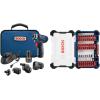 imageBOSCH GSR12V140FCB22 12V DrillDriver 5In1 Flexiclick System  Torque Lightweight Magnetic Bit Holder Keyless Chuck Right Angle ampamp Offset Attachments Includes 20 Ah Batteries ampamp ChargerFlexiclick