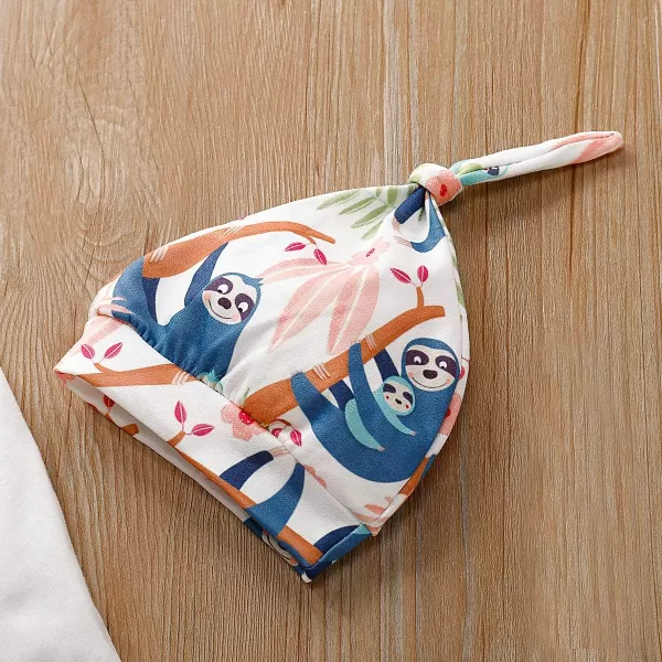 Newborn Baby Boys Girls Fall Long Sleeve Printed Animal Cute Clothing Set Cotton Outfit 0-3 Months