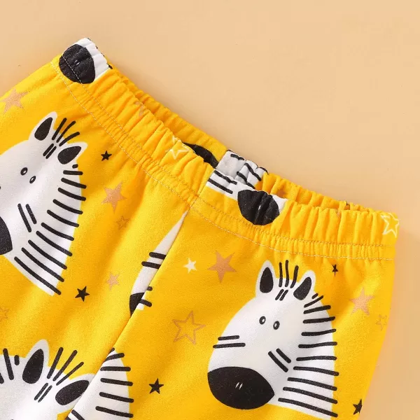 Newborn Baby Boys Outfit Set Bodysuit Animal Zebra Pants 3Pcs Clothing Set 0-3 Months
