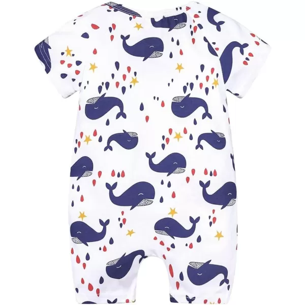 Simplee kids Baby Boy Outfits Short Sleeve Clothing Set Print Cartoon Baby Summer Romper