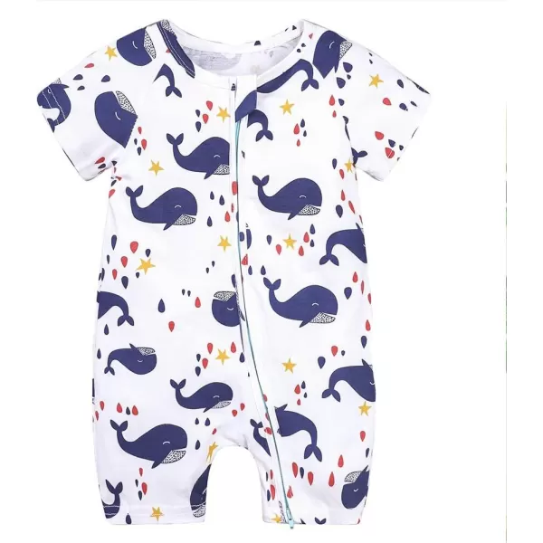 Simplee kids Baby Boy Outfits Short Sleeve Clothing Set Print Cartoon Baby Summer Romper
