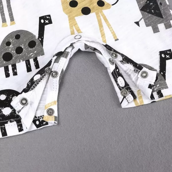 Simplee kids Baby Boy Outfits Short Sleeve Clothing Set Print Cartoon Baby Summer Romper