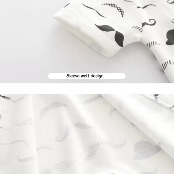 Simplee kids Baby Boy Outfits Short Sleeve Clothing Set Print Cartoon Baby Summer Romper