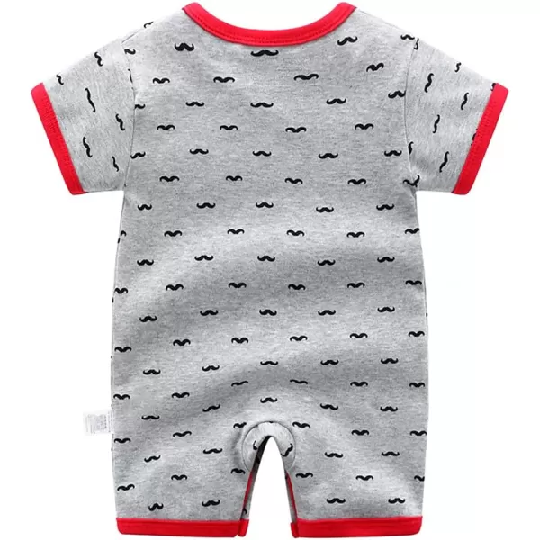 Simplee kids Baby Boy Outfits Short Sleeve Clothing Set Print Cartoon Baby Summer Romper