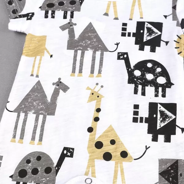 Simplee kids Baby Boy Outfits Short Sleeve Clothing Set Print Cartoon Baby Summer Romper