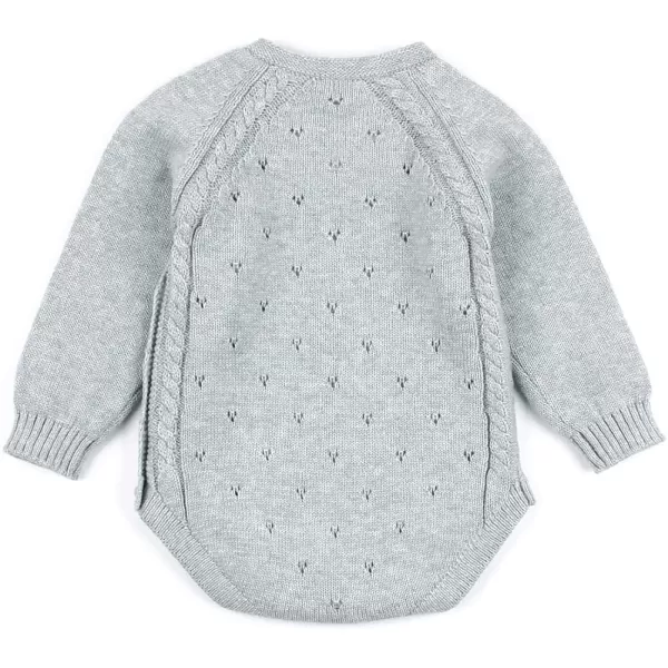 Simplee kids Baby Boys’ Girls’ Knitted Romper Jumpsuit Long Sleeve Onesie Bodysuits One Piece Outfits Sweater