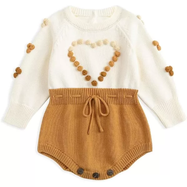 Simplee kids Baby Boys’ Girls’ Knitted Romper Jumpsuit Long Sleeve Onesie Bodysuits One Piece Outfits Sweater