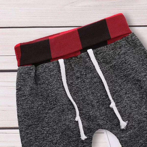 Simplee kids Baby Boys and Girls Winter Fall Plaid Hoodie and Pants Clothes Set