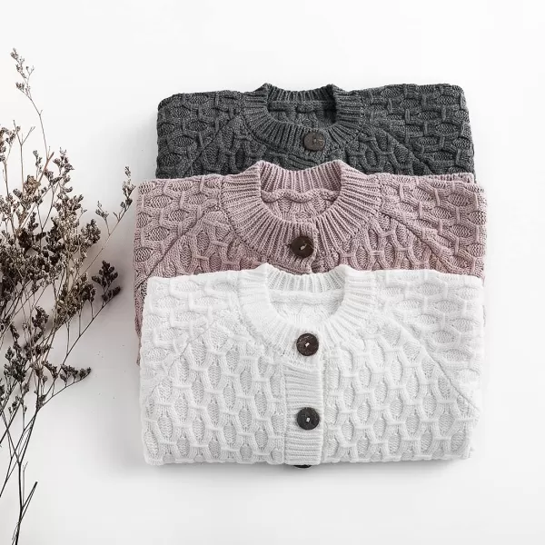 Simplee kids Baby Cardigan Cable Knit Toddler Cardigan Long Sleeve Fall Winter Open Front Knit Sweater