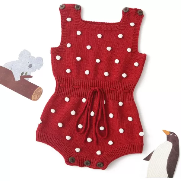 Simplee kids Baby Girl Kint Romper Fall Sleeveless Pompoms Rompers Newborn Little Girl Overall Jumpsuit Outfits