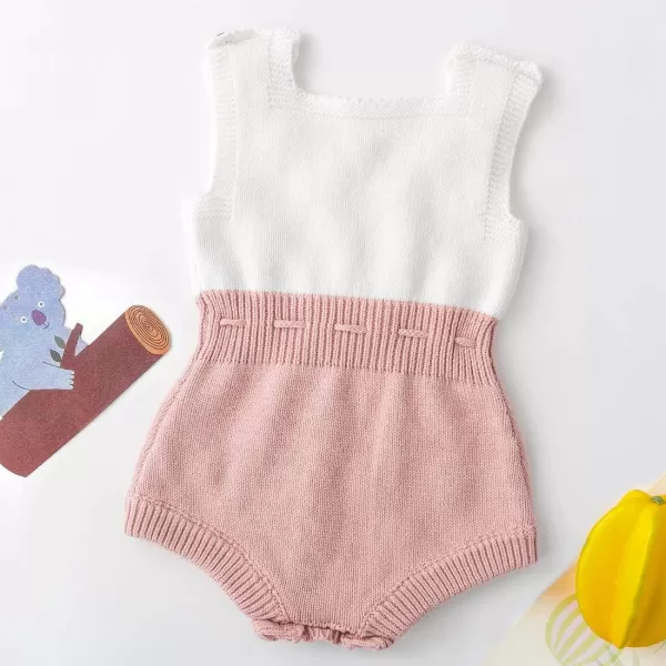 Simplee kids Baby Girl Kint Romper Fall Sleeveless Pompoms Rompers Newborn Little Girl Overall Jumpsuit Outfits