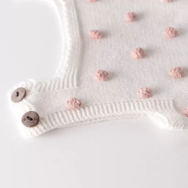 Simplee kids Baby Girl Kint Romper Fall Sleeveless Pompoms Rompers Newborn Little Girl Overall Jumpsuit Outfits