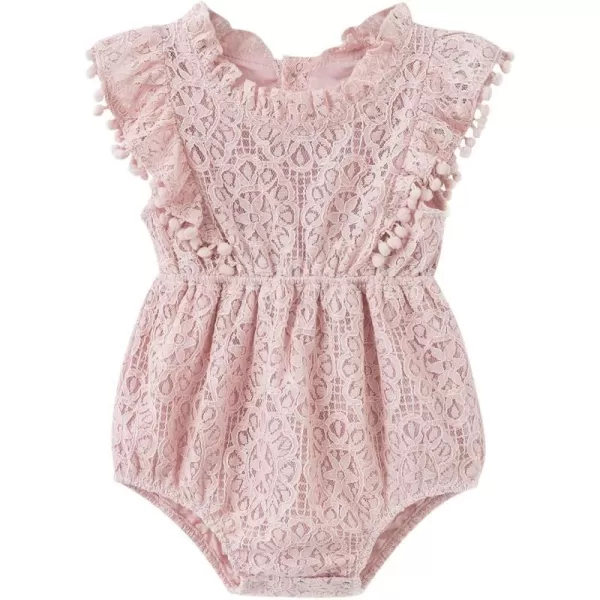 Simplee kids Baby Girl Kint Romper Fall Sleeveless Pompoms Rompers Newborn Little Girl Overall Jumpsuit Outfits