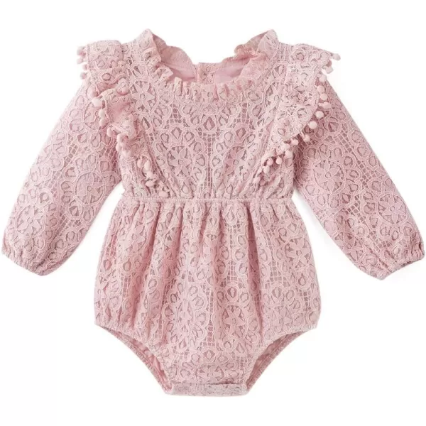 Simplee kids Baby Girl Kint Romper Fall Sleeveless Pompoms Rompers Newborn Little Girl Overall Jumpsuit Outfits