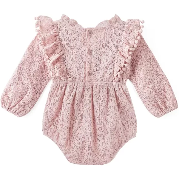 Simplee kids Baby Girl Kint Romper Fall Sleeveless Pompoms Rompers Newborn Little Girl Overall Jumpsuit Outfits