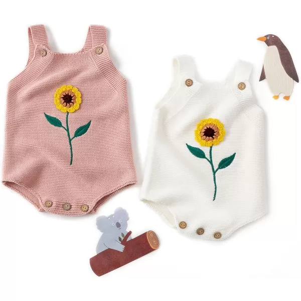 Simplee kids Baby Girl Kint Romper Fall Sleeveless Pompoms Rompers Newborn Little Girl Overall Jumpsuit Outfits