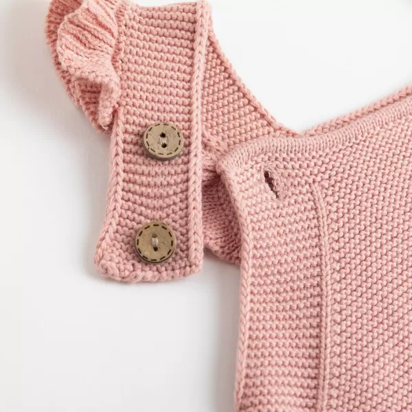 Simplee kids Baby Girl Kint Romper Fall Sleeveless Pompoms Rompers Newborn Little Girl Overall Jumpsuit Outfits