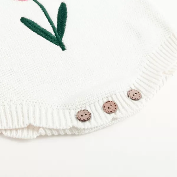 Simplee kids Baby Girl Kint Romper Fall Sleeveless Pompoms Rompers Newborn Little Girl Overall Jumpsuit Outfits