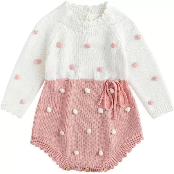 Simplee kids Baby Girl Kint Romper Fall Sleeveless Pompoms Rompers Newborn Little Girl Overall Jumpsuit Outfits