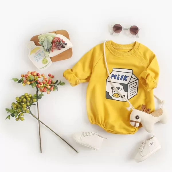 Simplee kids Baby Girl Outfits Long Sleeve Romper for Baby Boy Spring Fall Clothing Print Cartoon Baby Summer Romper
