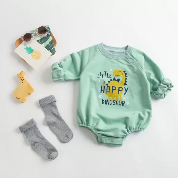 Simplee kids Baby Girl Outfits Long Sleeve Romper for Baby Boy Spring Fall Clothing Print Cartoon Baby Summer Romper