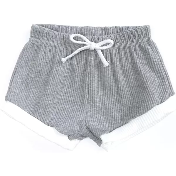 Simplee kids Baby Girl Shorts Sets 2 Packs Toddler Summer Romper Sets
