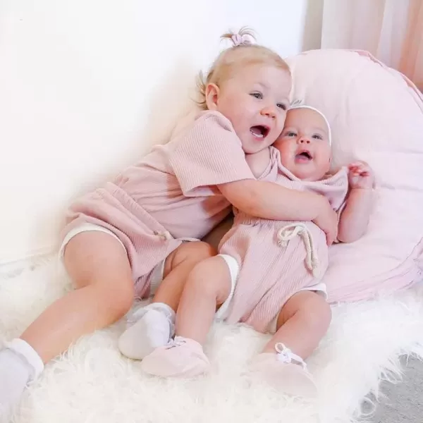 Simplee kids Baby Girl Shorts Sets 2 Packs Toddler Summer Romper Sets