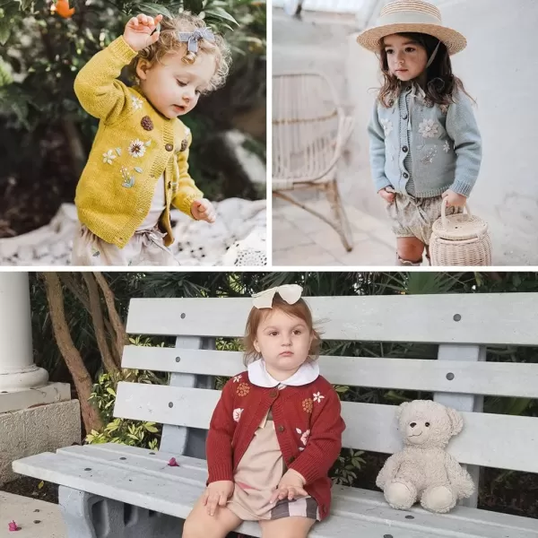 Simplee kids Baby Girl Thin Sweater Solid White Pink Cardigans for Toddler 0-3Years