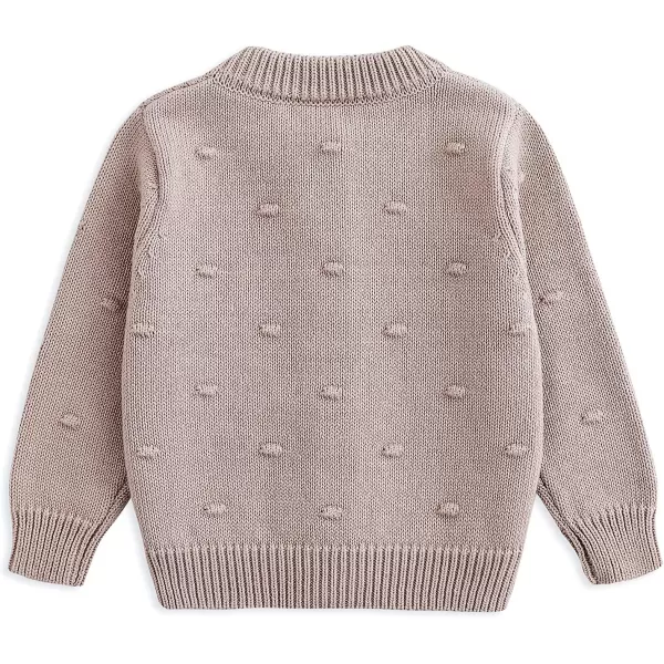 Simplee kids Baby Girl Thin Sweater Solid White Pink Cardigans for Toddler 0-3Years