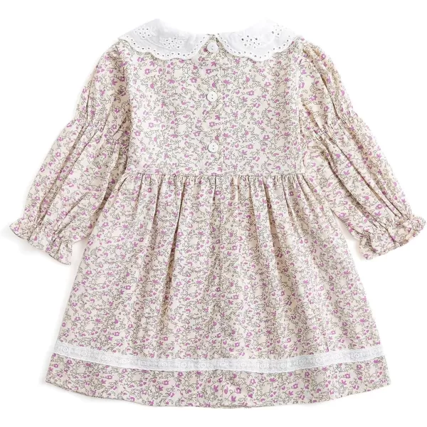 Simplee kids Baby Girls Casual Dresses Toddler Floral Dress Print Sundress Princess Dress