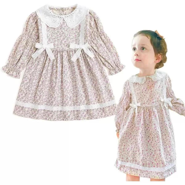 Simplee kids Baby Girls Casual Dresses Toddler Floral Dress Print Sundress Princess Dress