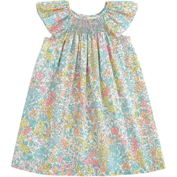Simplee kids Baby Girls Casual Dresses Toddler Floral Dress Print Sundress Princess Dress