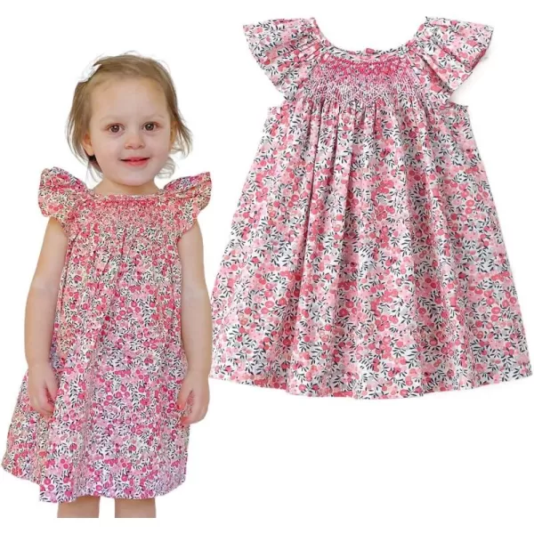 Simplee kids Baby Girls Casual Dresses Toddler Floral Dress Print Sundress Princess Dress