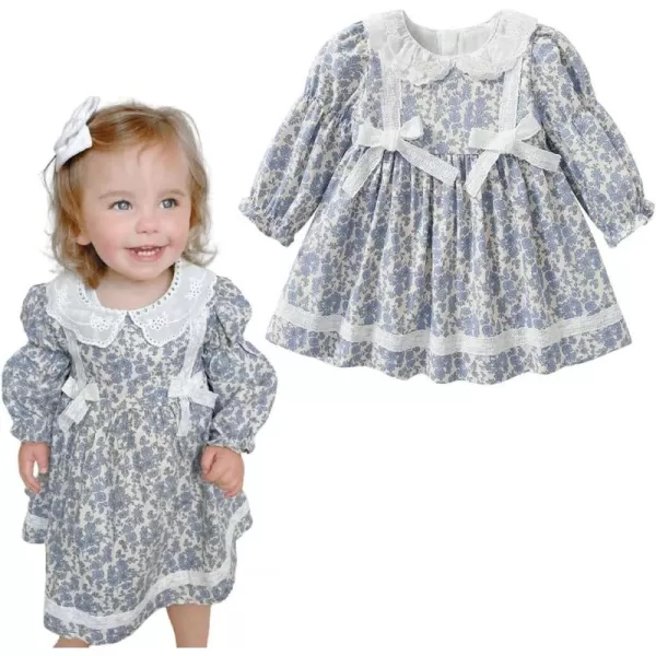Simplee kids Baby Girls Casual Dresses Toddler Floral Dress Print Sundress Princess Dress