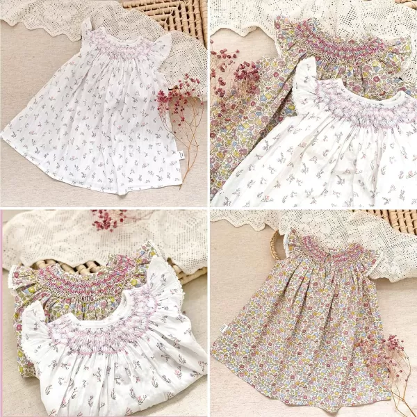 Simplee kids Baby Girls Casual Dresses Toddler Floral Dress Print Sundress Princess Dress
