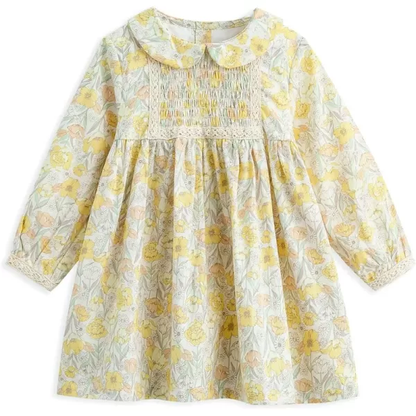 Simplee kids Baby Girls Casual Dresses Toddler Floral Dress Print Sundress Princess Dress