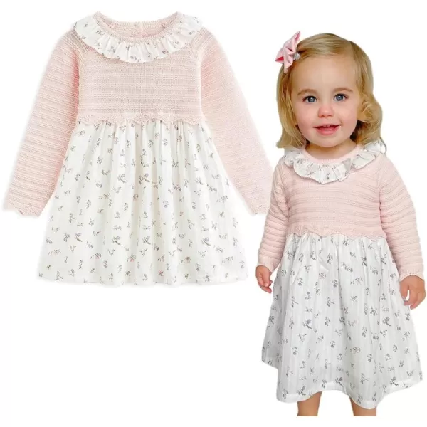 Simplee kids Baby Girls Casual Dresses Toddler Floral Dress Print Sundress Princess Dress