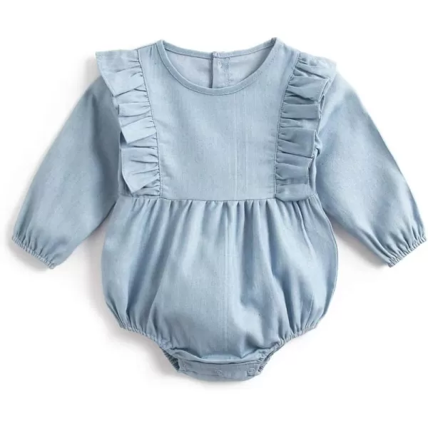Simplee kids Baby Girl's Romper Jumpsuit Long Sleeves Onesies Bodysuits One Piece Outfits Clothesr for Spring Fall