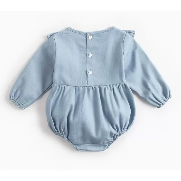 Simplee kids Baby Girl's Romper Jumpsuit Long Sleeves Onesies Bodysuits One Piece Outfits Clothesr for Spring Fall