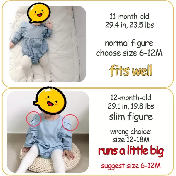 Simplee kids Baby Girl's Romper Jumpsuit Long Sleeves Onesies Bodysuits One Piece Outfits Clothesr for Spring Fall