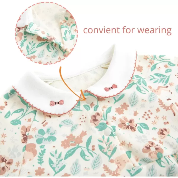 Simplee kids Baby Girl's Romper Jumpsuit Long Sleeves Onesies Bodysuits One Piece Outfits Clothesr for Spring Fall
