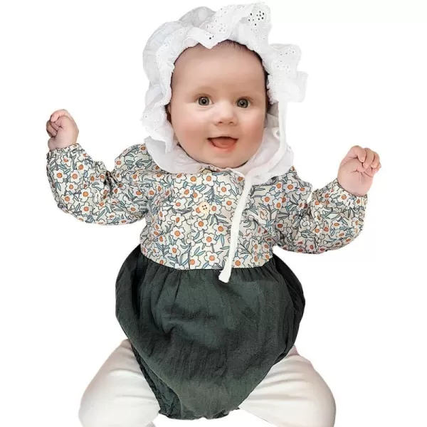 Simplee kids Baby Girl's Romper Jumpsuit Long Sleeves Onesies Bodysuits One Piece Outfits Clothesr for Spring Fall