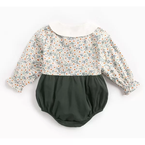 Simplee kids Baby Girl's Romper Jumpsuit Long Sleeves Onesies Bodysuits One Piece Outfits Clothesr for Spring Fall