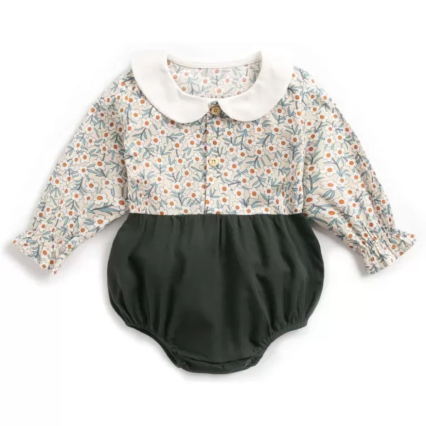 Simplee kids Baby Girl's Romper Jumpsuit Long Sleeves Onesies Bodysuits One Piece Outfits Clothesr for Spring Fall