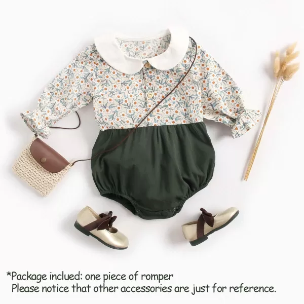 Simplee kids Baby Girl's Romper Jumpsuit Long Sleeves Onesies Bodysuits One Piece Outfits Clothesr for Spring Fall